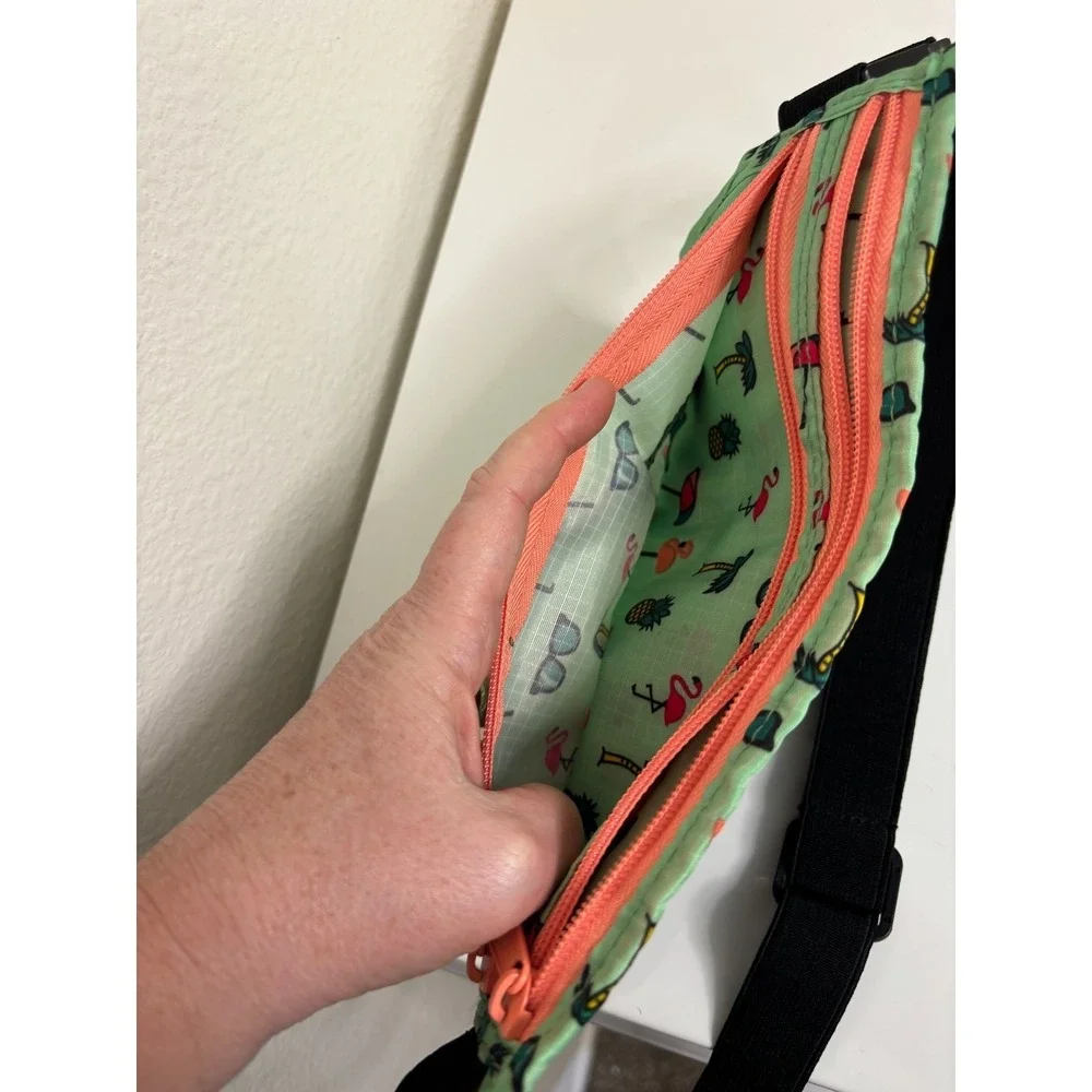 KAVU Hideaway Bag Fanny Lightweight Water Resistant Festival Travel Pineapple